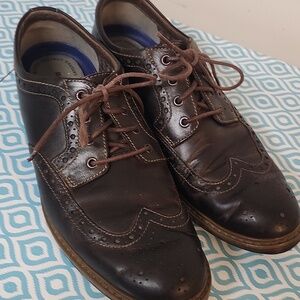 Bostonian lace up causal dress men's shoes career work leather size 9